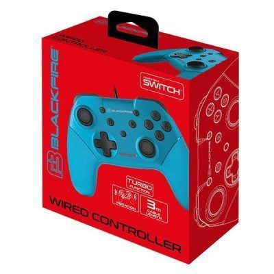 Mando Pro Switch Led Mando PRO con Cable 3m BLACKFIRE® (Azul Neon) para SWITCH – Tecnoshoponline