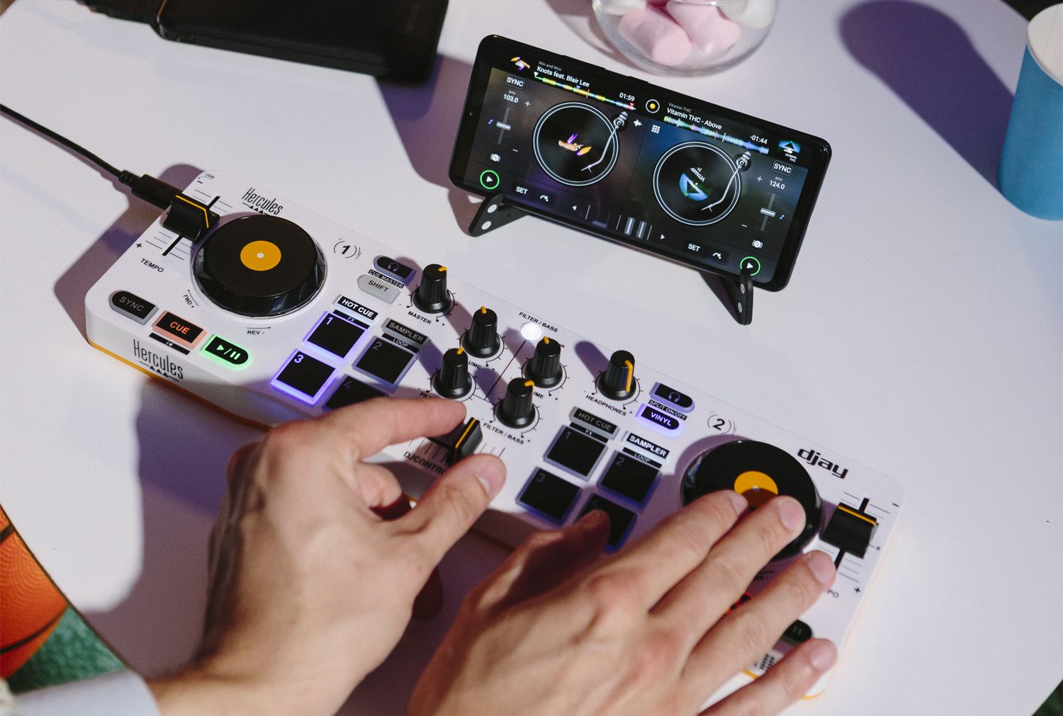 Hercules DJControl Mix Controladora DJ para Android o iOS - Imagen 3
