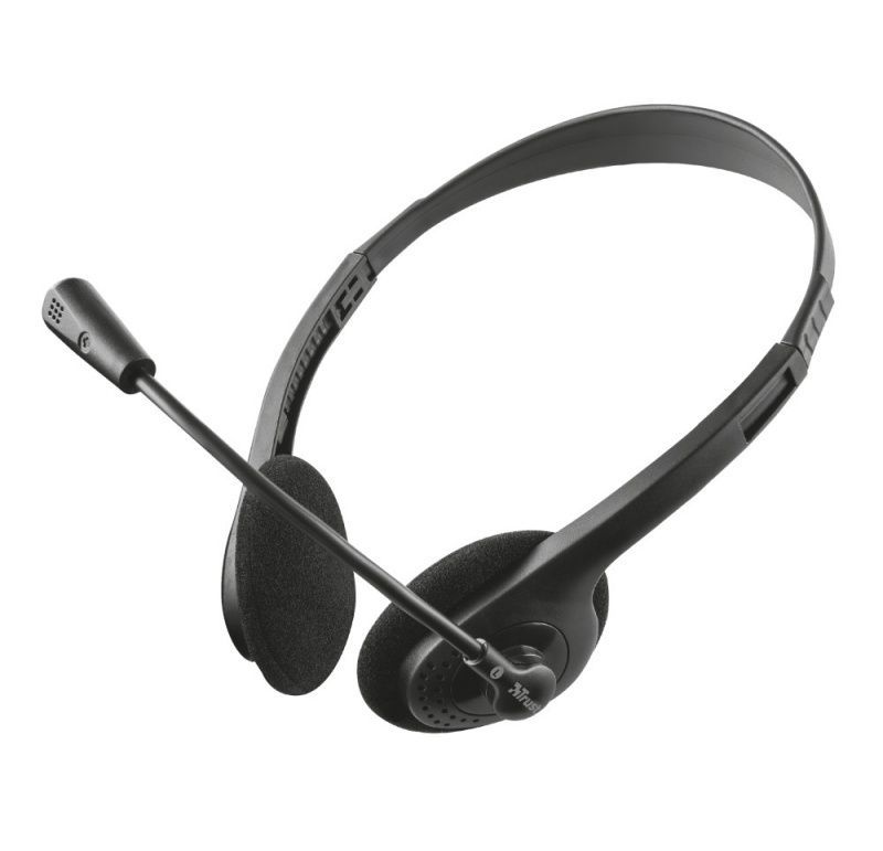 Auriculares Trust Primo Chat/ con Micrófono/ Jack 3.5/ Negros