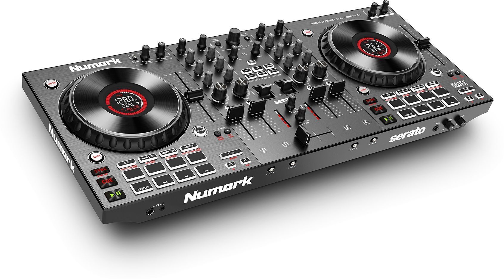 Controladora de 4 canales para Serato Numark NS4FX - Imagen 2