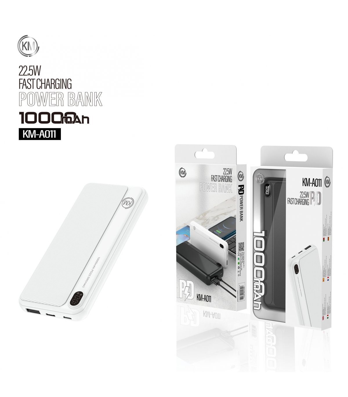 Batería externa 10000 mAh PD 22.5W