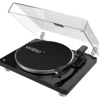 Wiibo Lyra 200 USB Giradiscos con Previo Phono Conversión MP3 y cápsula Audio Technica Premium