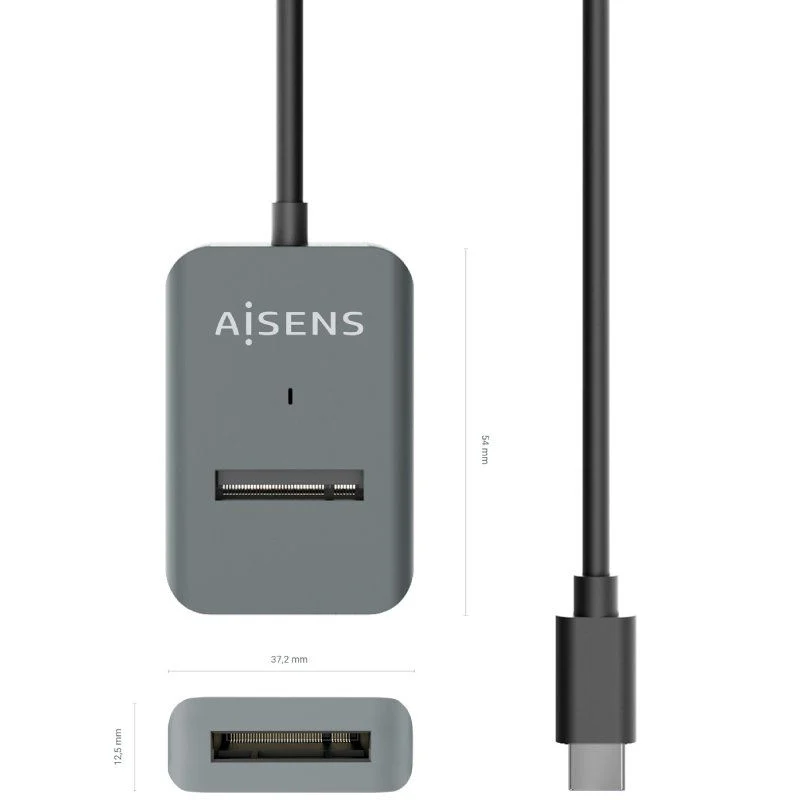 Dock USB Tipo-C para SSD M2 (NGFF ) SATA/NVMe Aisens - Imagen 3