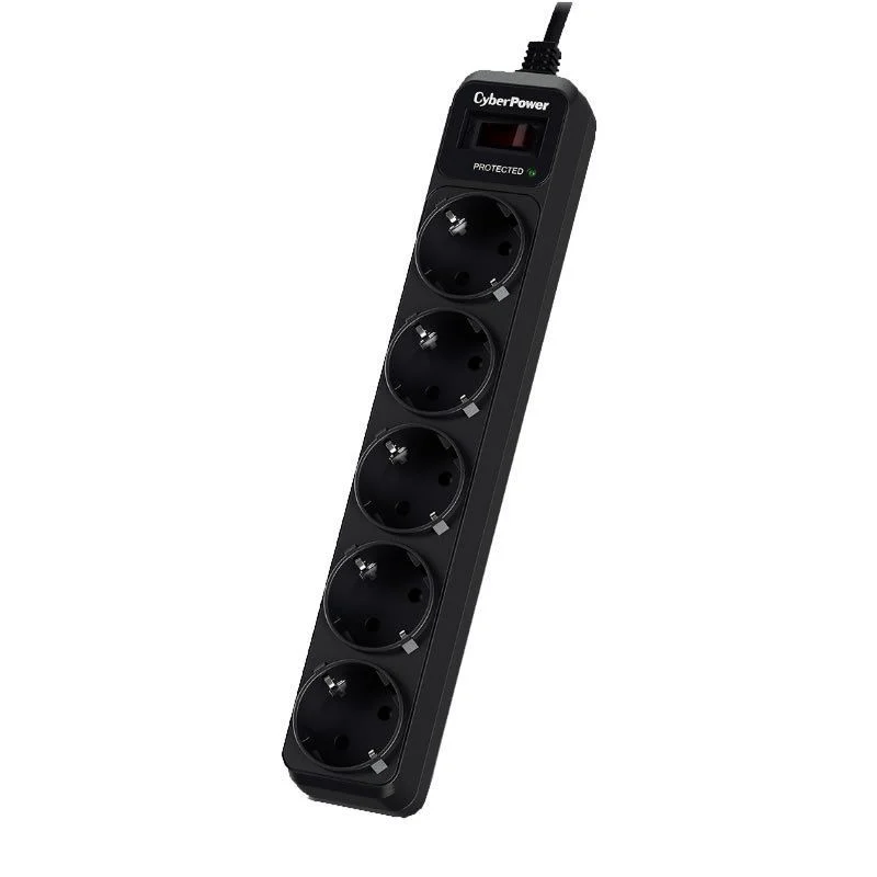 Regleta con interruptor Cyberpower con 5 Tomas de corriente y cable 1.8m