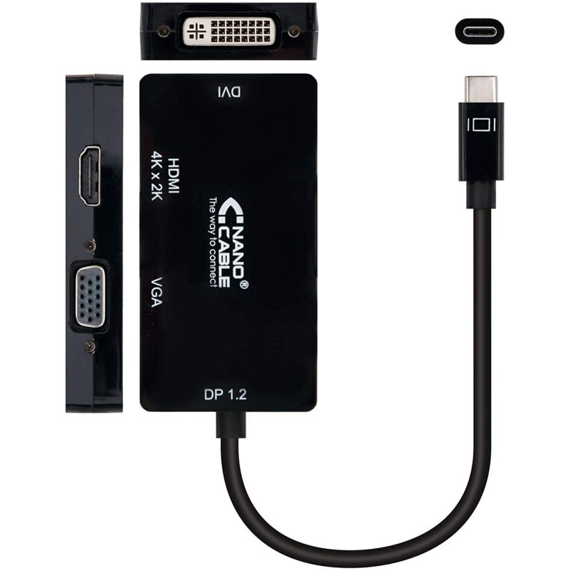 Adaptador USB-C a VGA, DVI y HDMI - Imagen 2