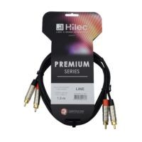 Cable 2 RCA Macho a 2 RCA Macho de 1,5M Premium HILEC