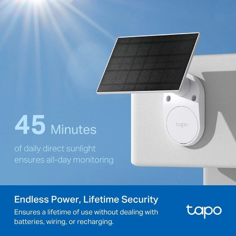 Cámara TAPO TC82 con conexión Wi-Fi y Panel Solar para exterior - Imagen 4