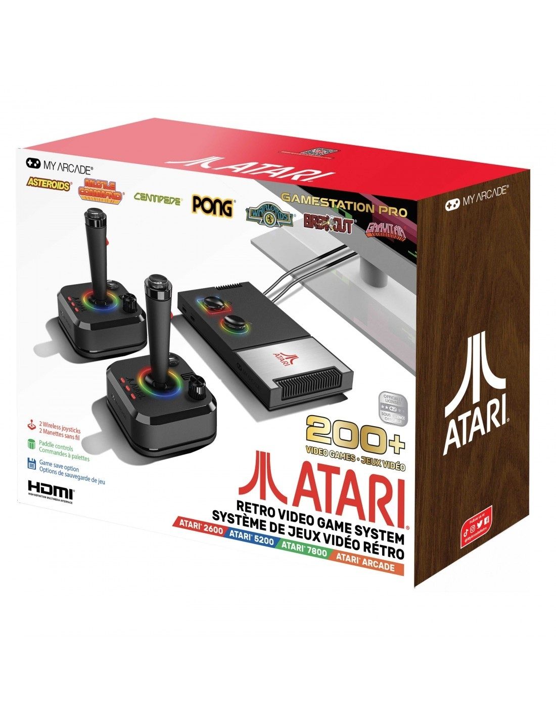 Consola Retro, MYARCADE Gamestation PRO Atari con 200 juegos