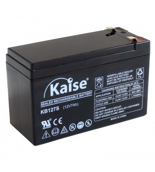 Batería de plomo AGM KAISE KB1270S 12V 7Ah