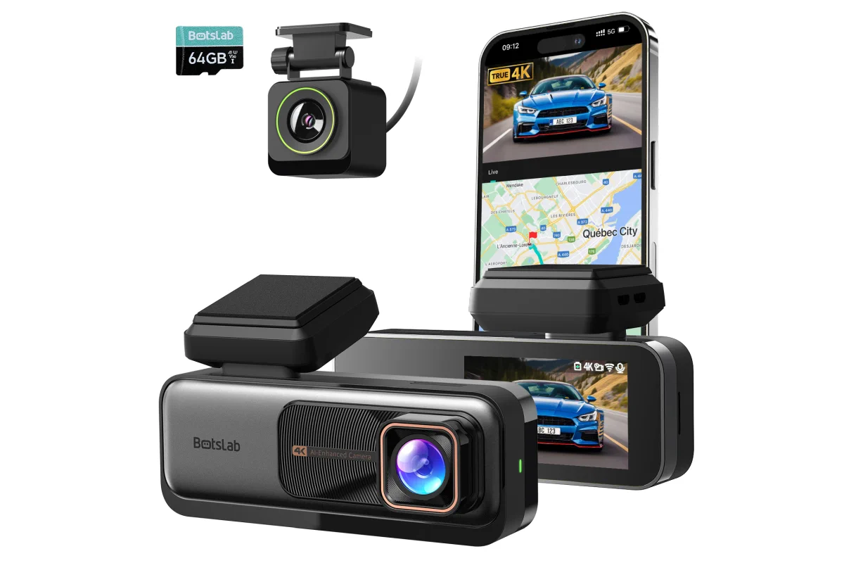 Conjunto de cámaras 4K-HD para vehiculos Botslab G980H