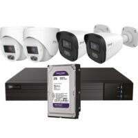 Kit CCTV IP de 4 Cámaras 4MP TVT