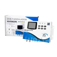 Modulador DVB-T 4K con pantalla LCD a color de 2.4".