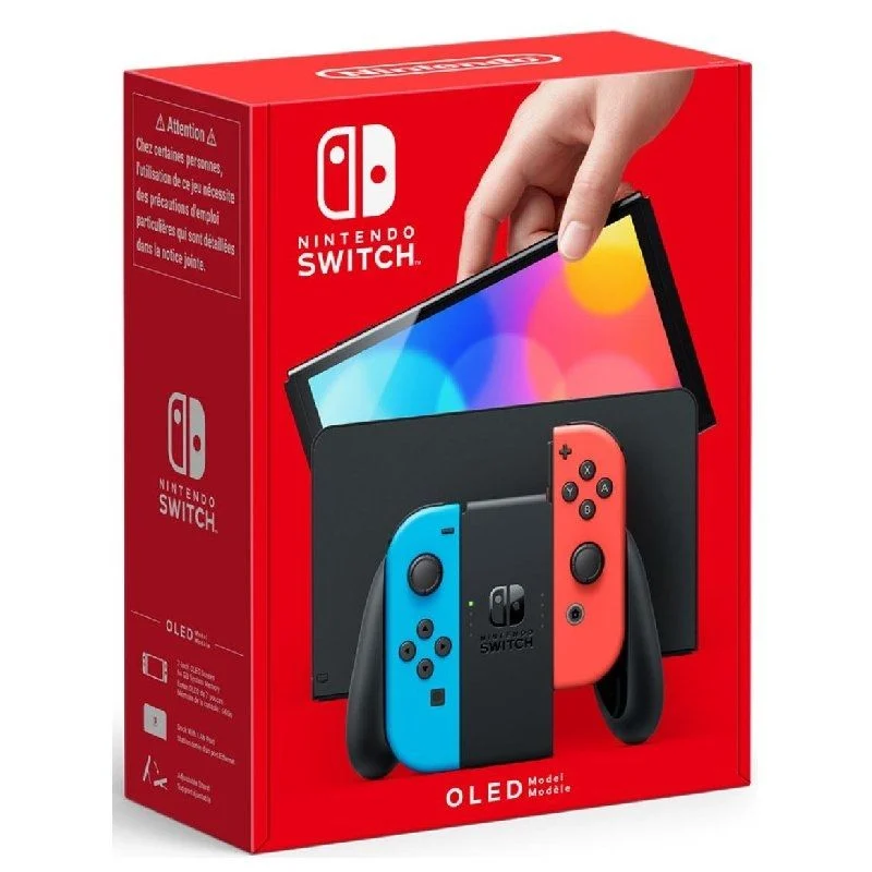 Nintendo Switch Consola OLED Azul Neon/Rojo Neon