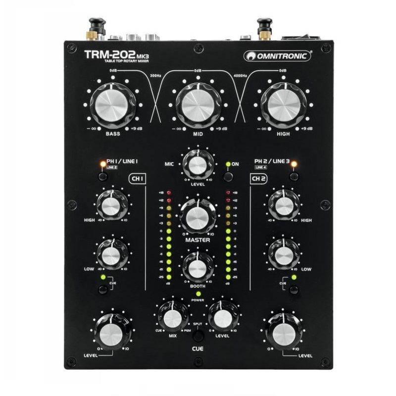 Omnitronic TRM-202MK3 Mezclador DJ 2 Canales
