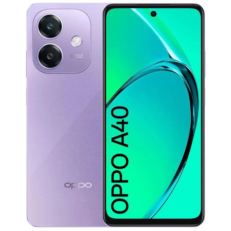Móvil OPPO A40 4GB de RAM y 128GB de almacenamiento, Lila