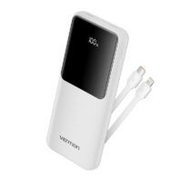 Powerbank 10000mAh Vention FHOW0 con cable USB Tipo-C y Lighning