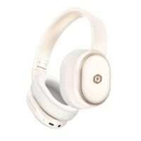 Qcharx Pulse auriculares inhalambricos de diadema Bluetooth 5.3 Beige