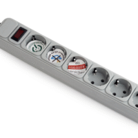 Regleta GEMBIRD 6 tomas con proteccion antipicos y cable de 1,5M