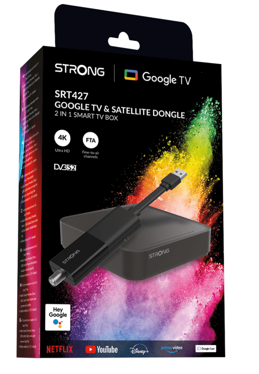 Receptor Android TV 4K STRONG SRT427 con sintonizador satélite - Imagen 2