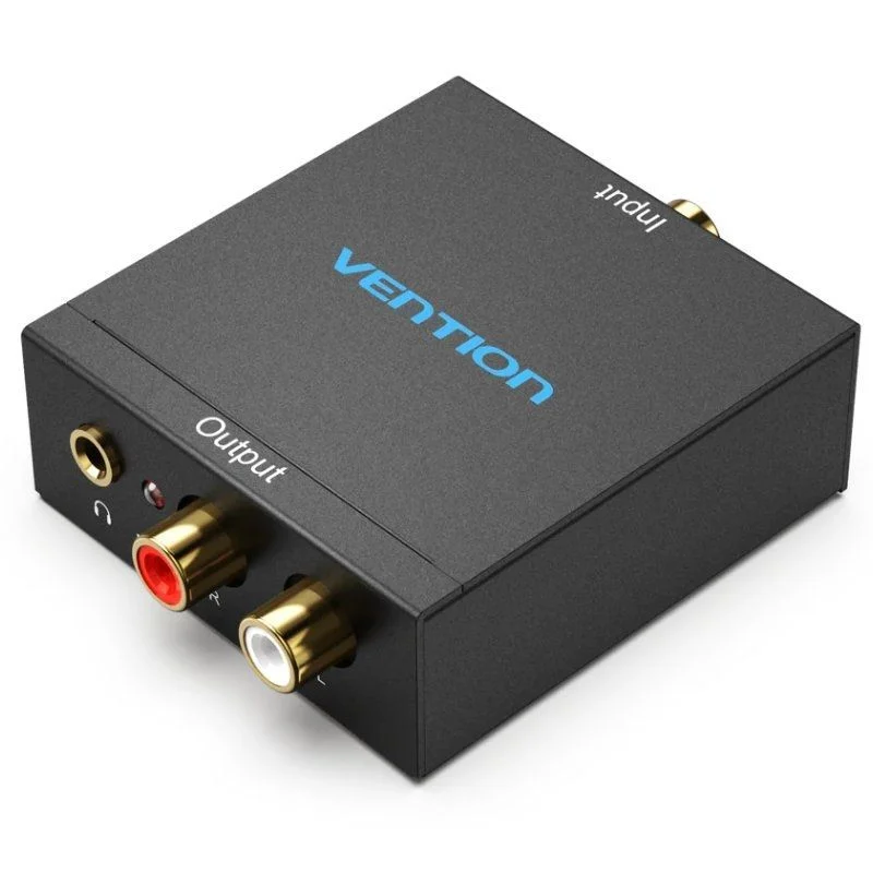 Convertidor de Audio Vention BDFB0-EU, entrada Toslink y RCA, salida 2xRCA