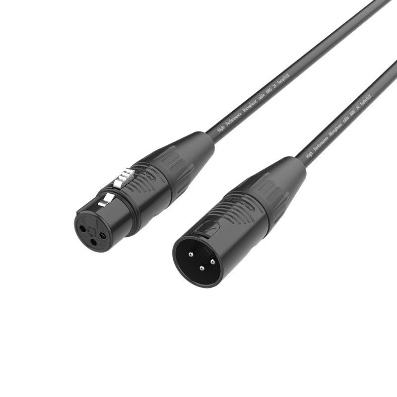 Cable XLR macho a XLR hembra con conectores REAM (Neutrik)