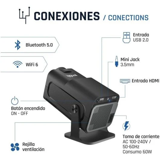 Pack proyector iggual MP1080 + pantalla 120" - Imagen 4