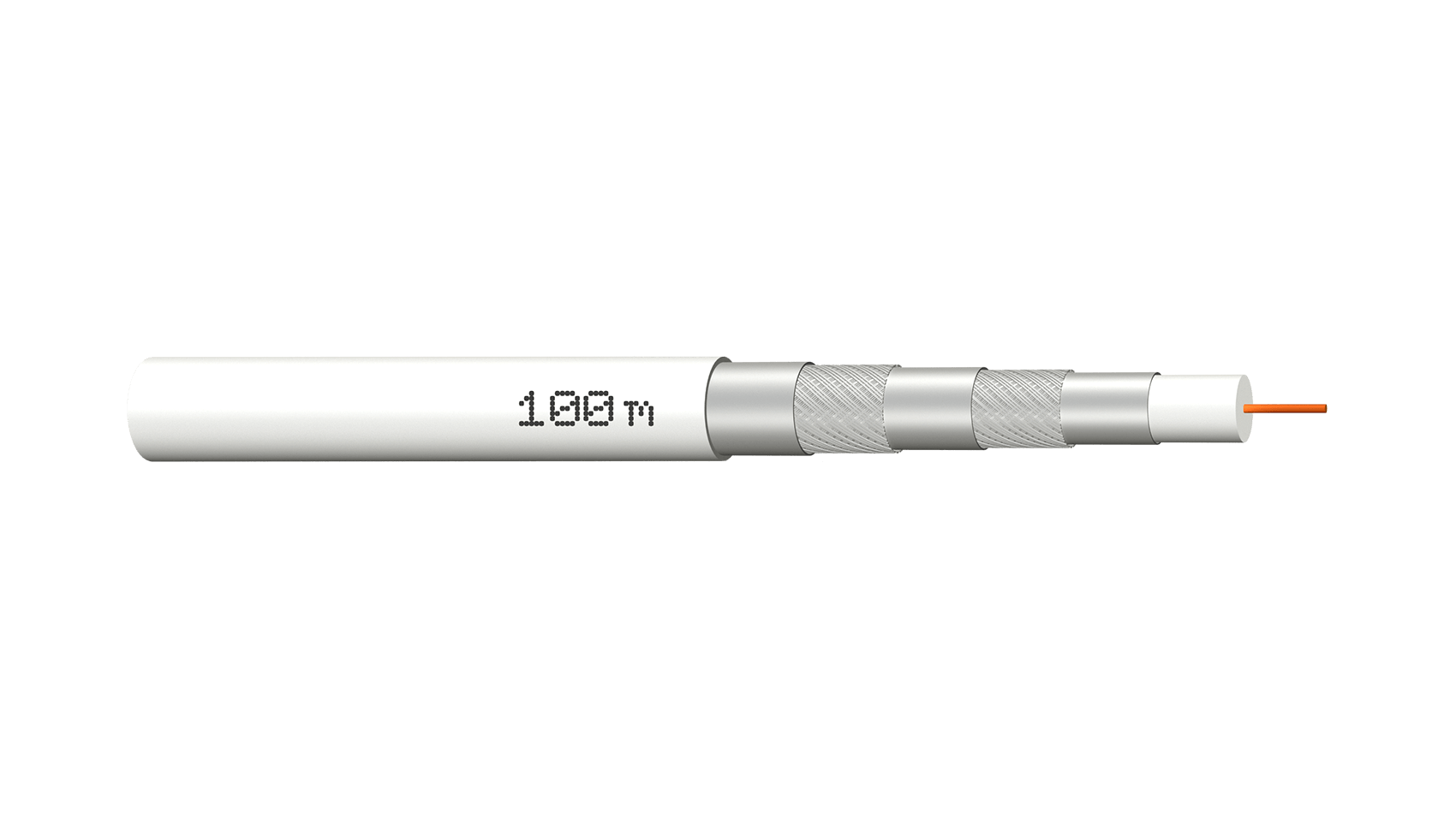 Cable coaxial MEGASAT 135 dB con conductor CU - Rollo 100M