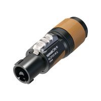 Conector de cable SpeakON de 2 polos con capuchón MARRON
