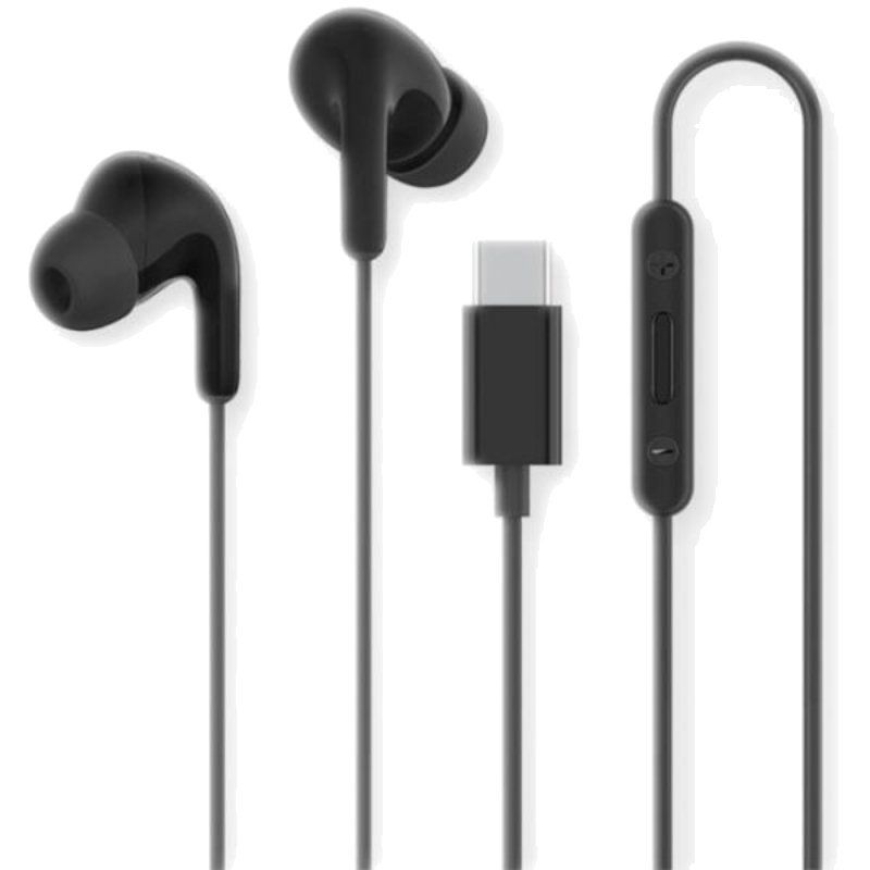 Auriculares Intrauditivos Xiaomi Earphones Tipo-C con Micrófono, Negros
