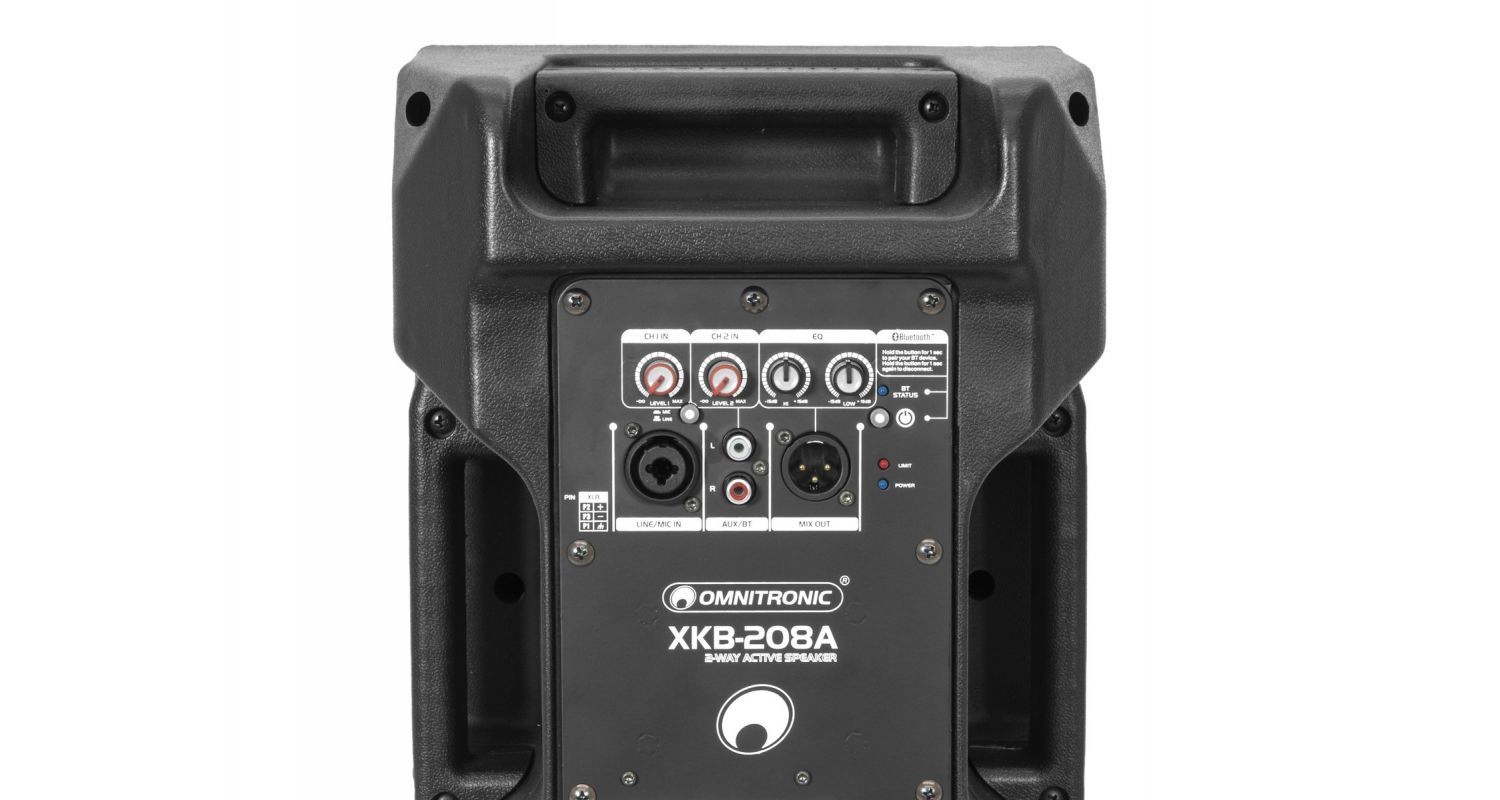 Omnitronic XKB-208A Altavoz Amplificado con Bluetooth - Imagen 2