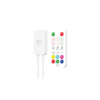 Pack RGBIC de Controlador + Mando a distancia para tira led 12V/24V RGBIC direccionable.
