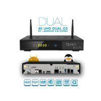 Receptor satélite y TDT 4K UHD Linux Enigma2 + Android 9.0 Qviart Dual