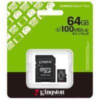 Tarjeta de Memoria Kingston CANVAS Select Plus 64GB microSD XC