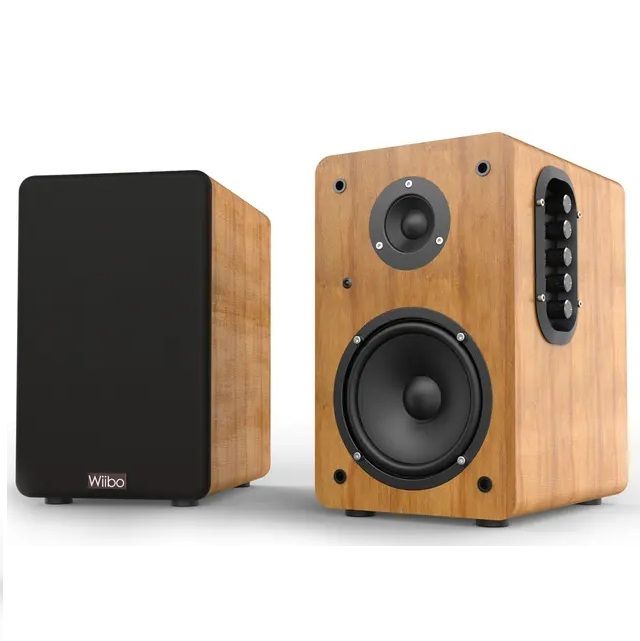 Wiibo Neo 100 Altavoces Vintage Estanteria Bluetooth HiFi Activos 100w (Pareja)