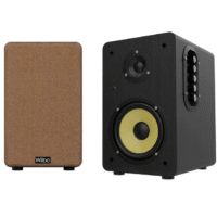 Wiibo Neo 100 Black V2 Altavoces Vintage Estanteria Bluetooth HiFi Activos 100w (Pareja)
